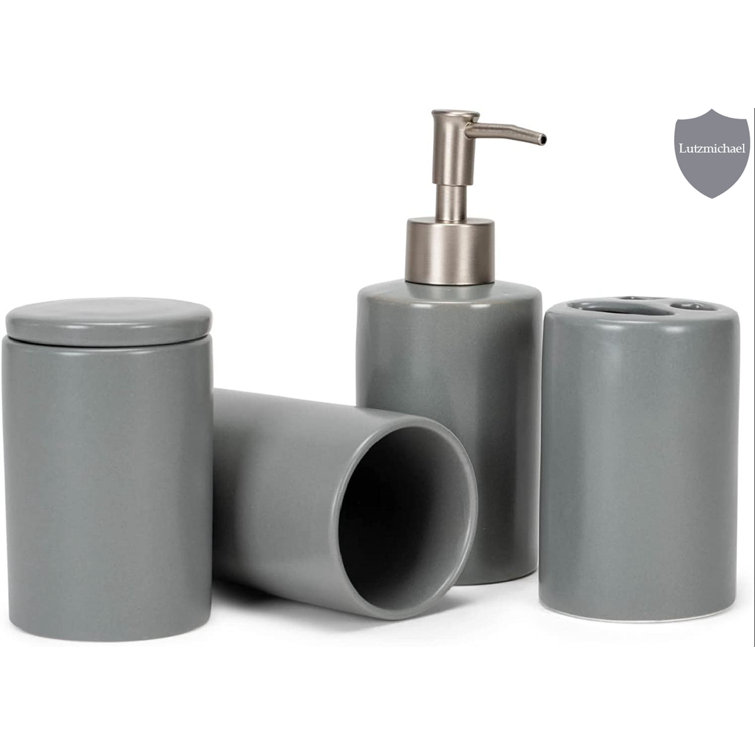 Latitude Run® Ceramic / Porcelain Bathroom Accessory Set Wayfair